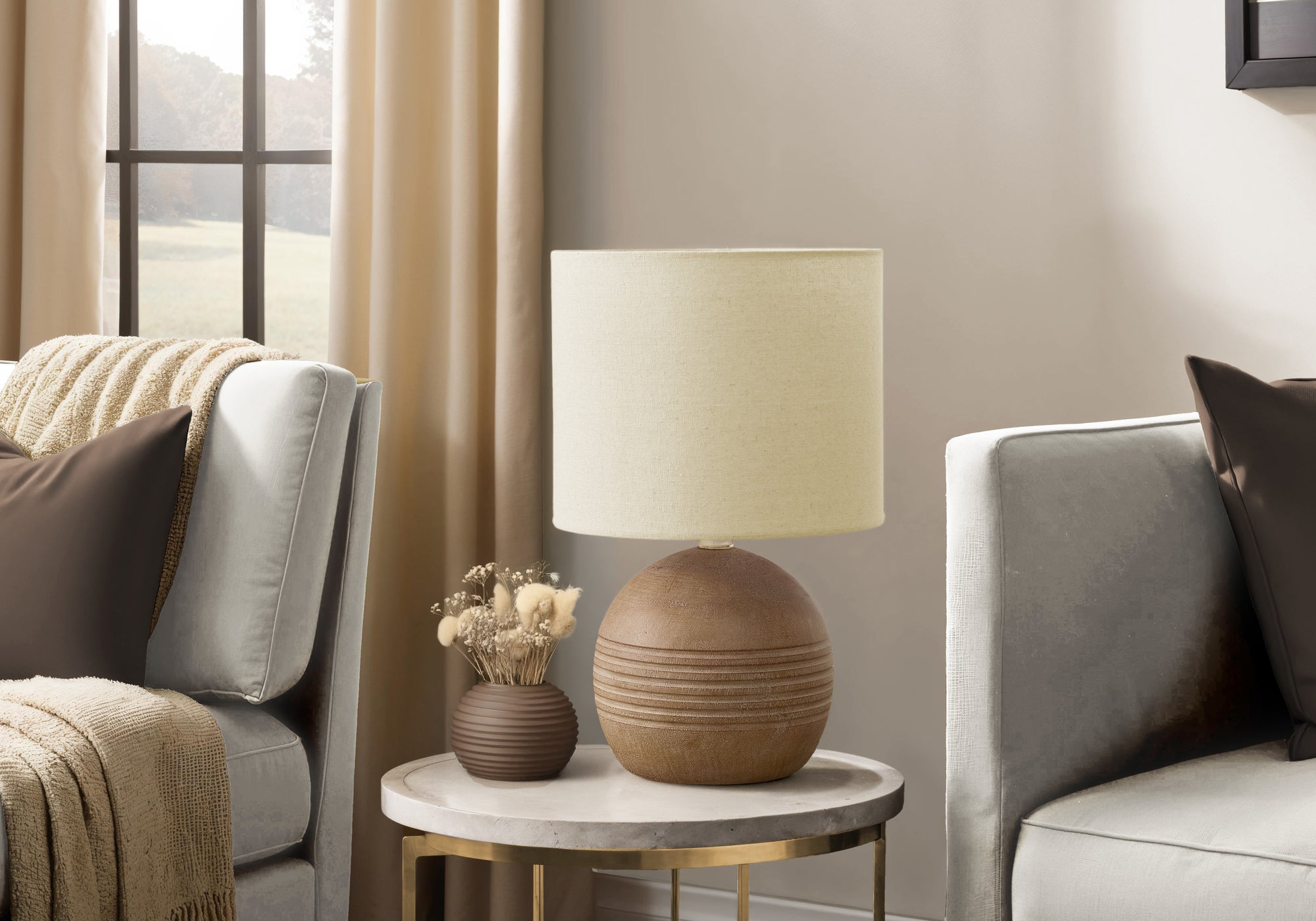 Arvid Table Lamp - Brown