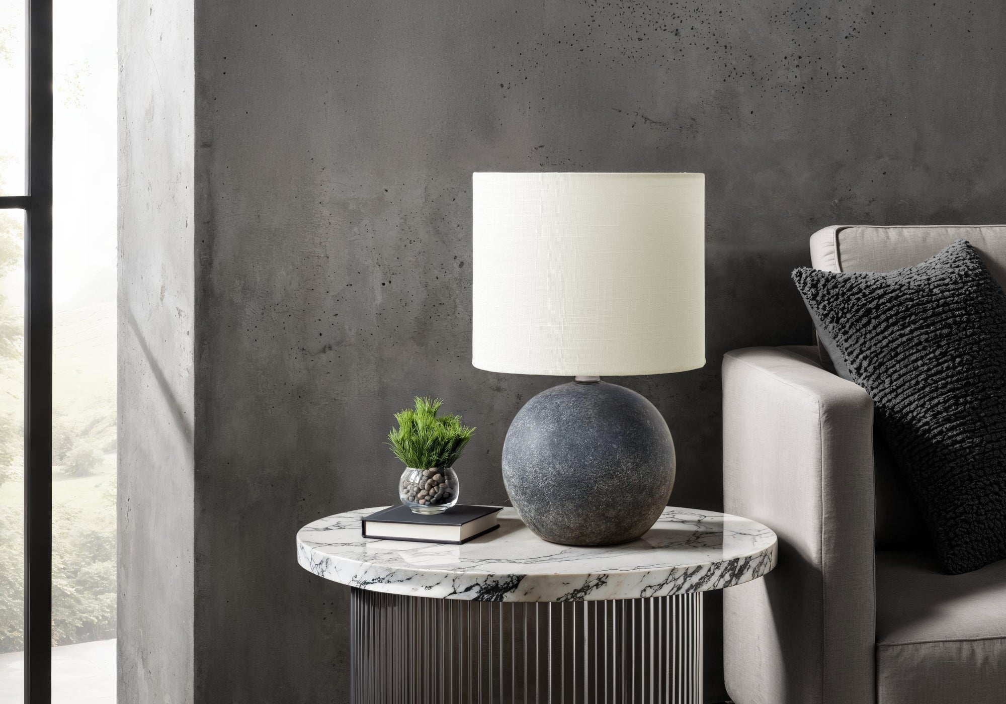Yara Table Lamp - Grey