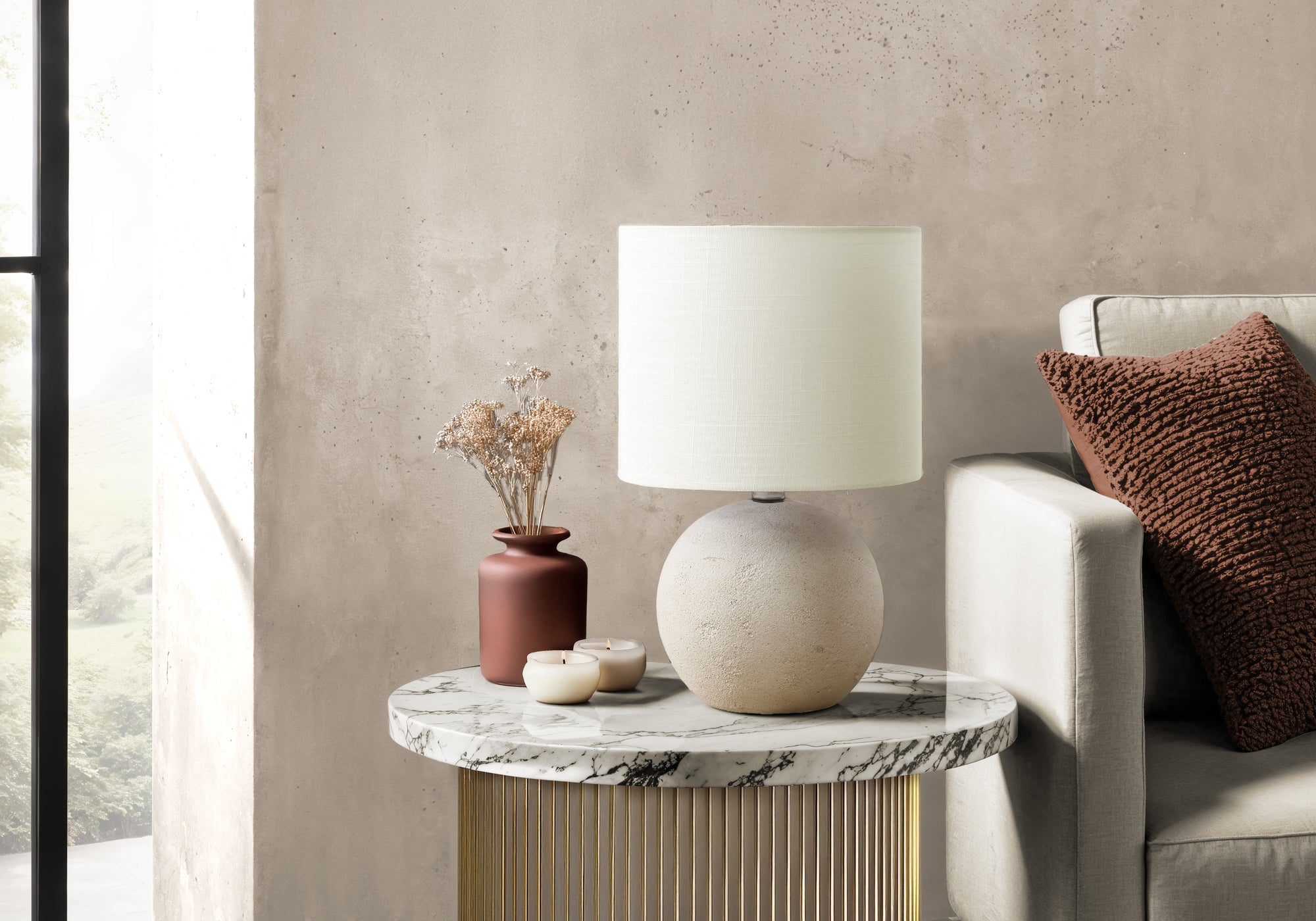 Yara Table Lamp - Ivory