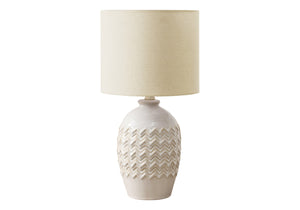 Silque Table Lamp - Ivory