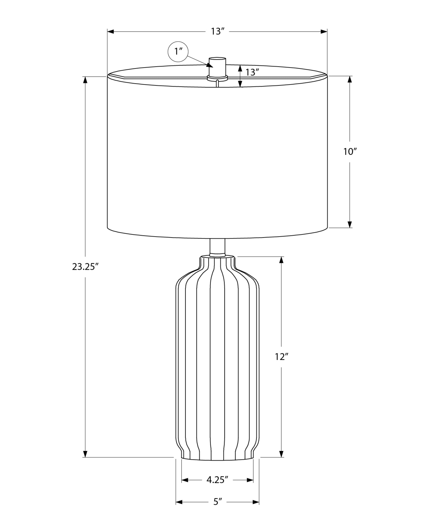 Loen Table Lamp - Blue