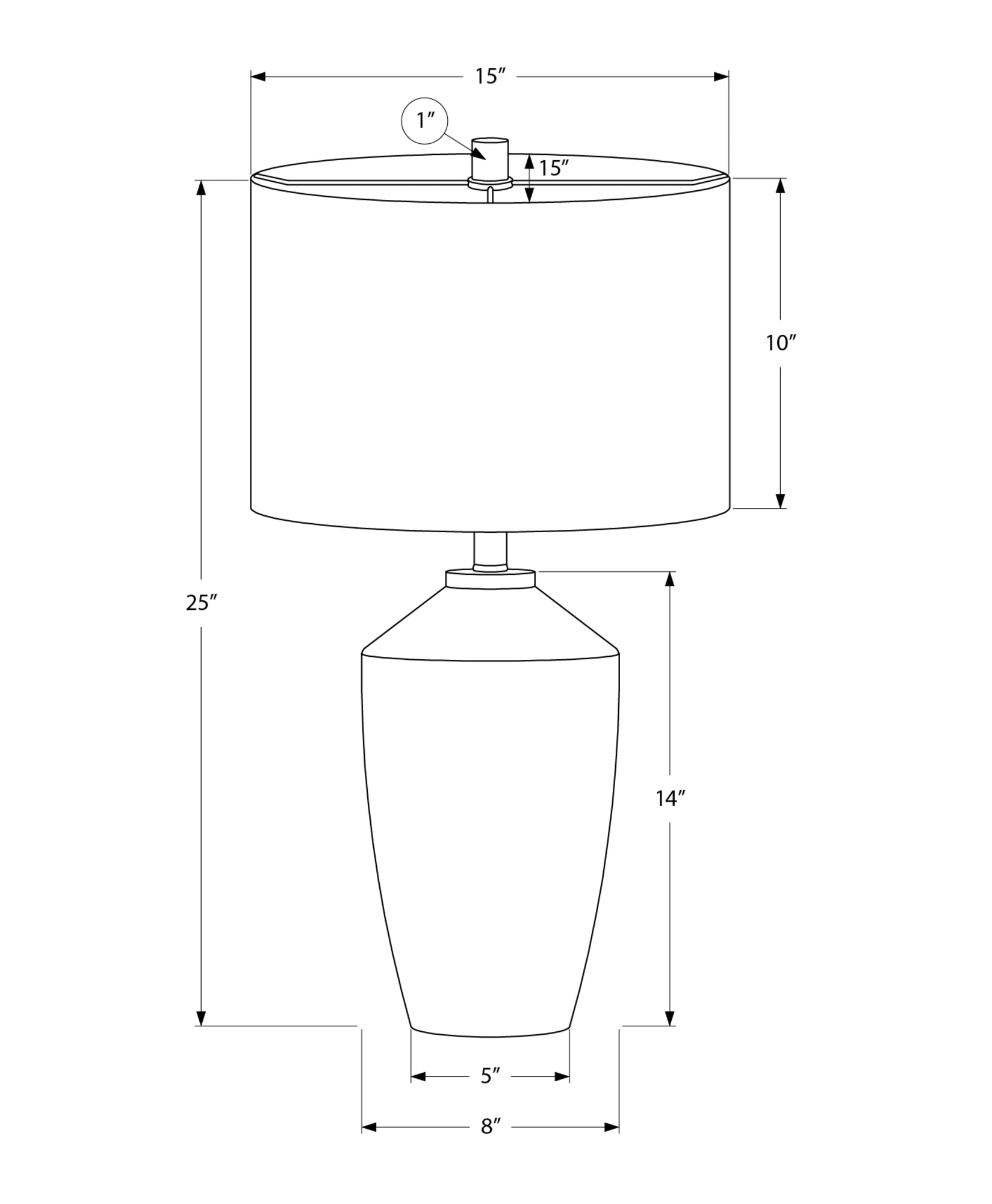 Valeo Table Lamp - Stone