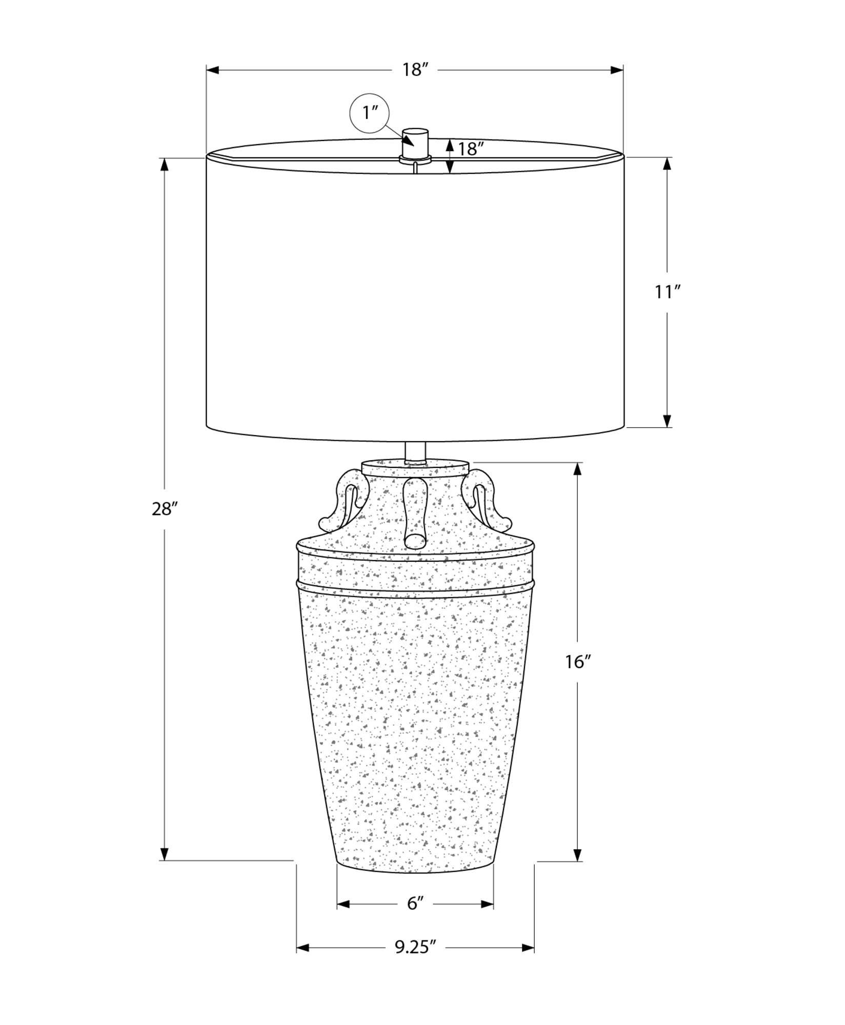 Aeris Table Lamp - Stone