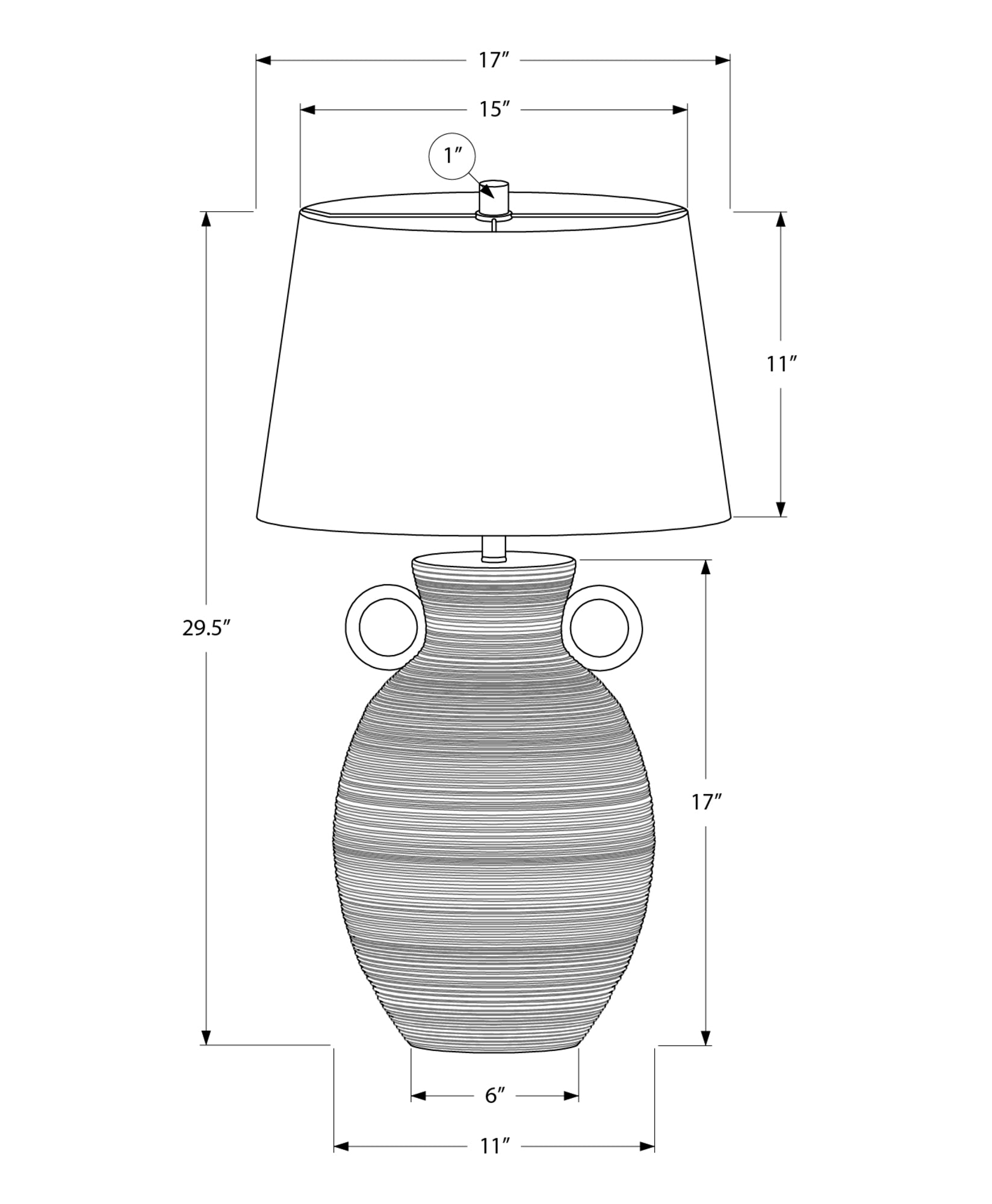 Serin Table Lamp - White