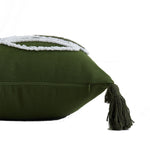 In Full Bloom 18 x 18" Botanical Cushion - Green, White