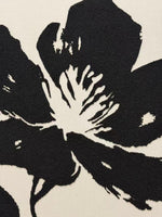 In Full Bloom Botanical Silhouette Wall Art - Ivory, Black
