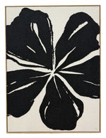 In Full Bloom Floral Silhouette Wall Art - Ivory, Black