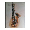 En harmonie Tableau texturé abstrait saxophone