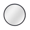 En harmonie Miroir avec perles en bois – noir