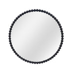 In Harmony Mirror with Wood Beads- Black