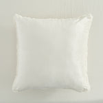 In Harmony 18 x 18" Faux Fur Cushion - White