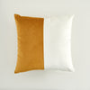 En harmonie Coussin 18 po x 18 po - Or, blanc