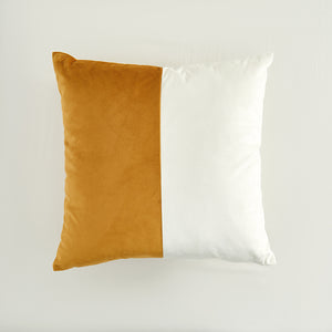 En harmonie Coussin 18 po x 18 po - Or, blanc