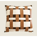 In Harmony 18 x 18" Cushion -Tan, Ivory, Brown