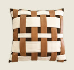 In Harmony 18 x 18" Cushion -Tan, Ivory, Brown