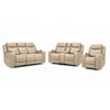 Jackson Ens. Sofa, causeuse et fauteuil inclinables électriques avec chaleur et massage – beige