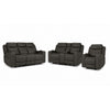 Jackson Ens. Sofa, causeuse et fauteuil inclinables électriques avec chaleur et massage – anthracite