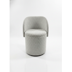 Julien Storage Ottoman Chair with Swivel Base - Mushroom Beige