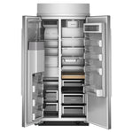 KitchenAid 36" 21.0 Cu. Ft. PrintShield Stainless Steel Built-In Side-by-Side Refrigerator - KBSD736SPS