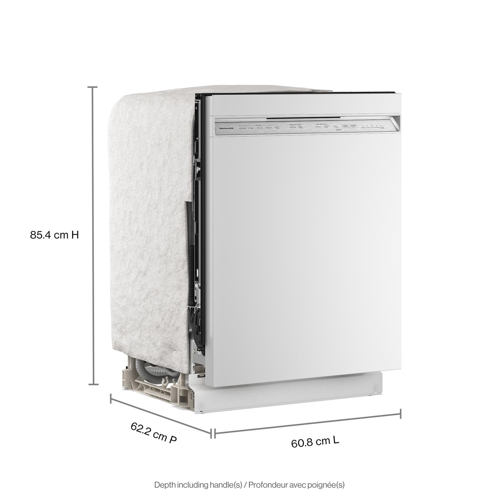 KitchenAid White Dishwasher (47 dBA) - KDFS224SWH
