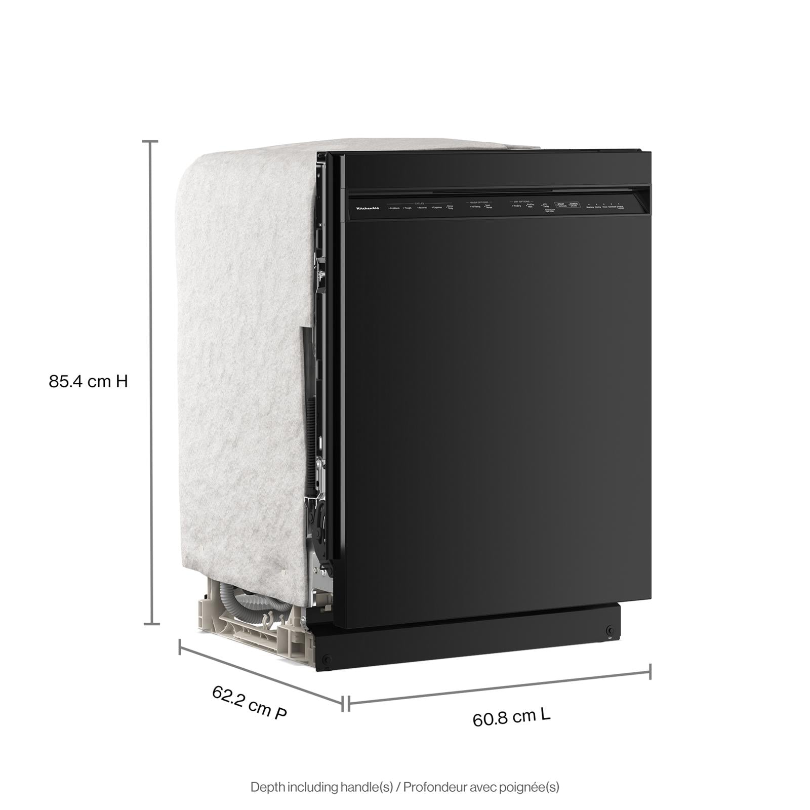 KitchenAid Black Dishwasher (47 dBA) - KDFS224SBL