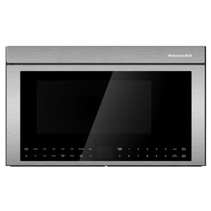 KitchenAid Four micro-ondes 1,1 pi cu avec hotte intégrée acier inoxydable PrintShieldMC YKMMF530PPS