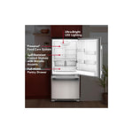 KitchenAid 30" 19.0 Cu. Ft. PrintShield Stainless Steel Freestanding Bottom Mount Refrigerator - KRBR130SPS