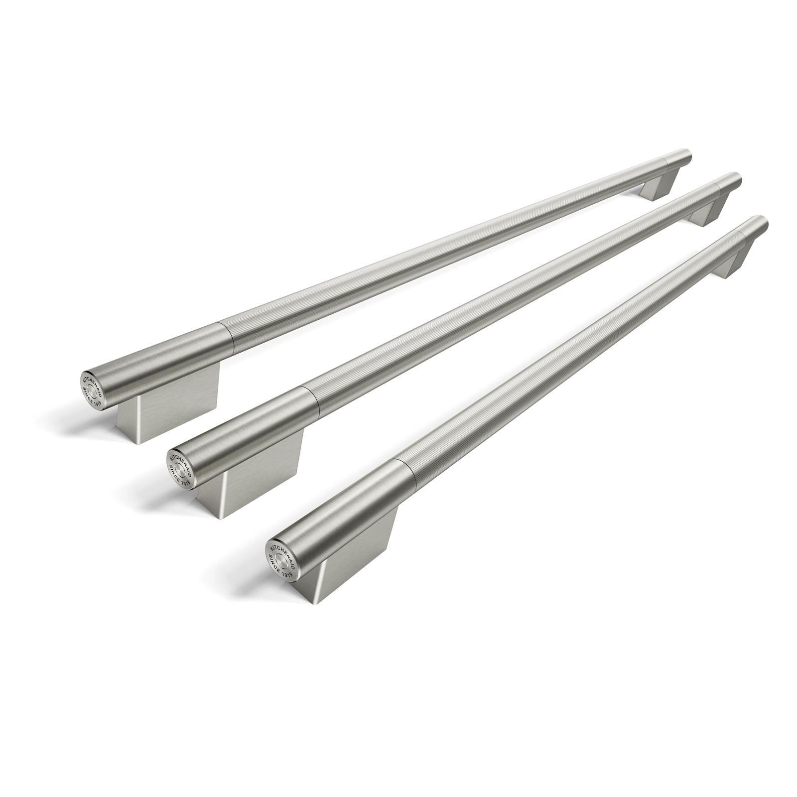 KitchenAid Stainless Steel Handle Hardware Accessory Kit for 42" Built-In French Door Bottom Mount Refrigerator - W11777173