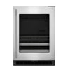 KitchenAid Refroidisseur à boissons 5,0 pi³ sous le comptoir acier inoxydable avec caisson noir – KUBR524SSB