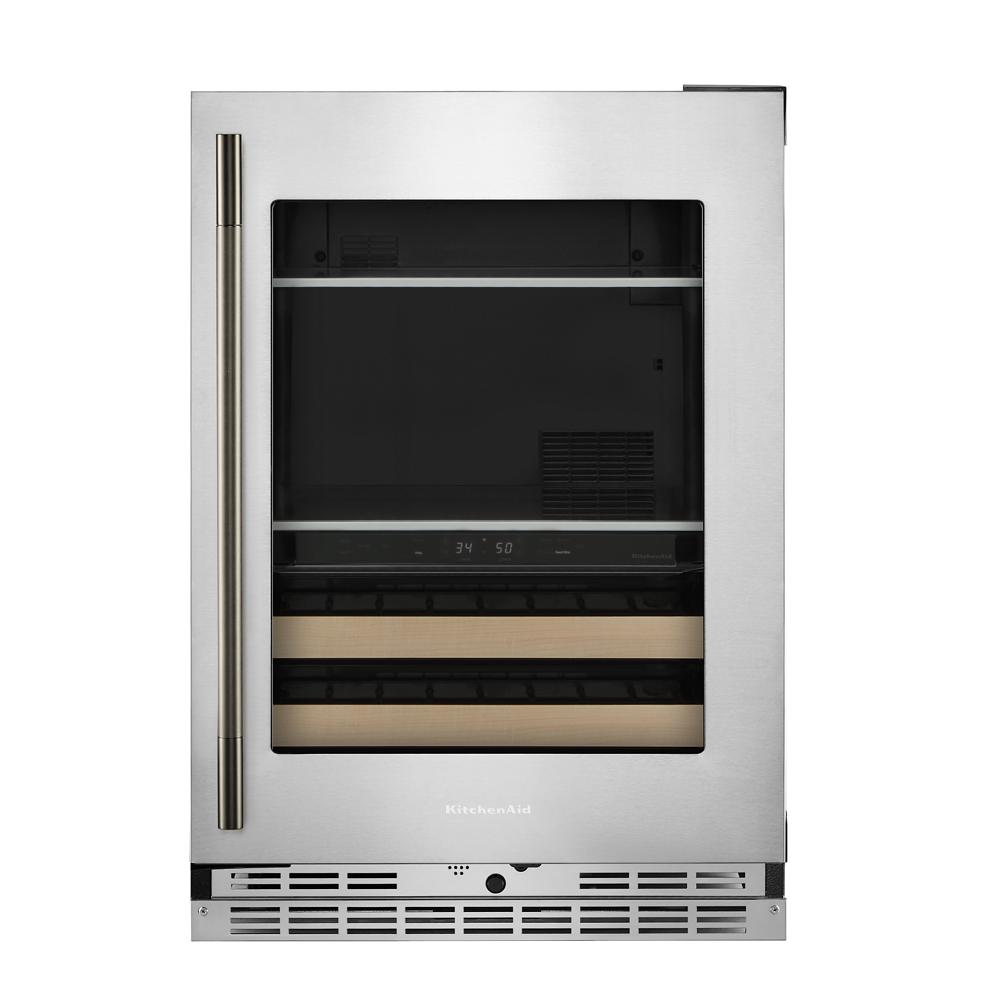 KitchenAid 24" 5.0 Cu. Ft. PrintShield Stainless Steel Undercounter Refrigerator - KUBR524SPS