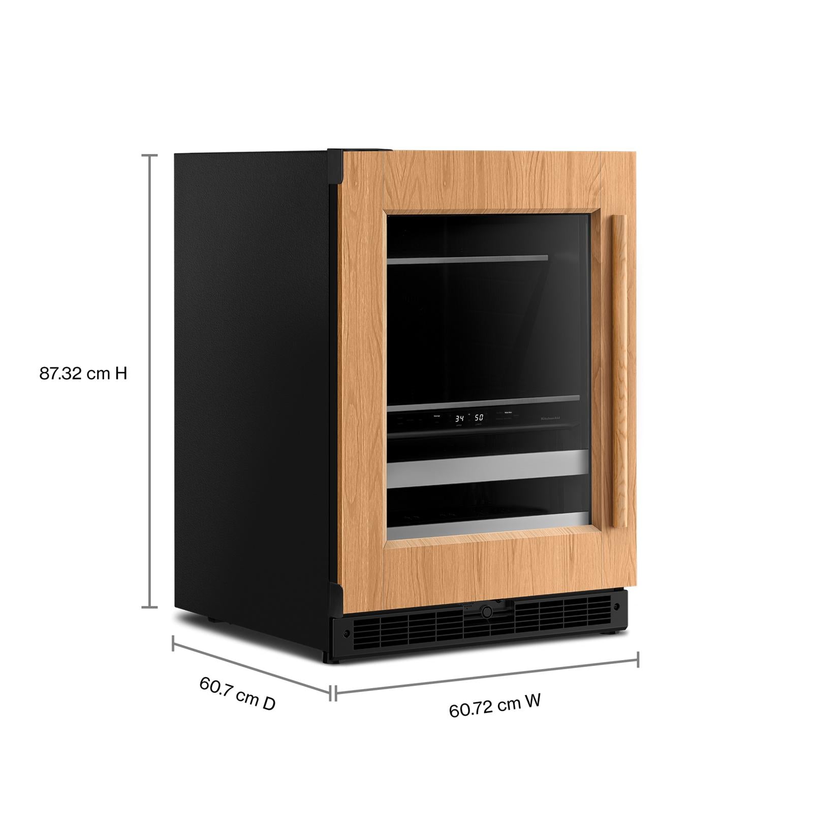 KitchenAid 24" 5.0 Cu. Ft. Panel-Ready Undercounter Refrigerator - KUBR524SPA
