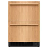 KitchenAid Réfrigérateur 4,2 pi³ à deux tiroirs sous le comptoir prêt pour panneau personnalisé – KUCT524SPA