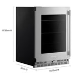 KitchenAid 24" 5.2 Cu. Ft. PrintShield Stainless Steel Undercounter Refrigerator - KURL524SPS