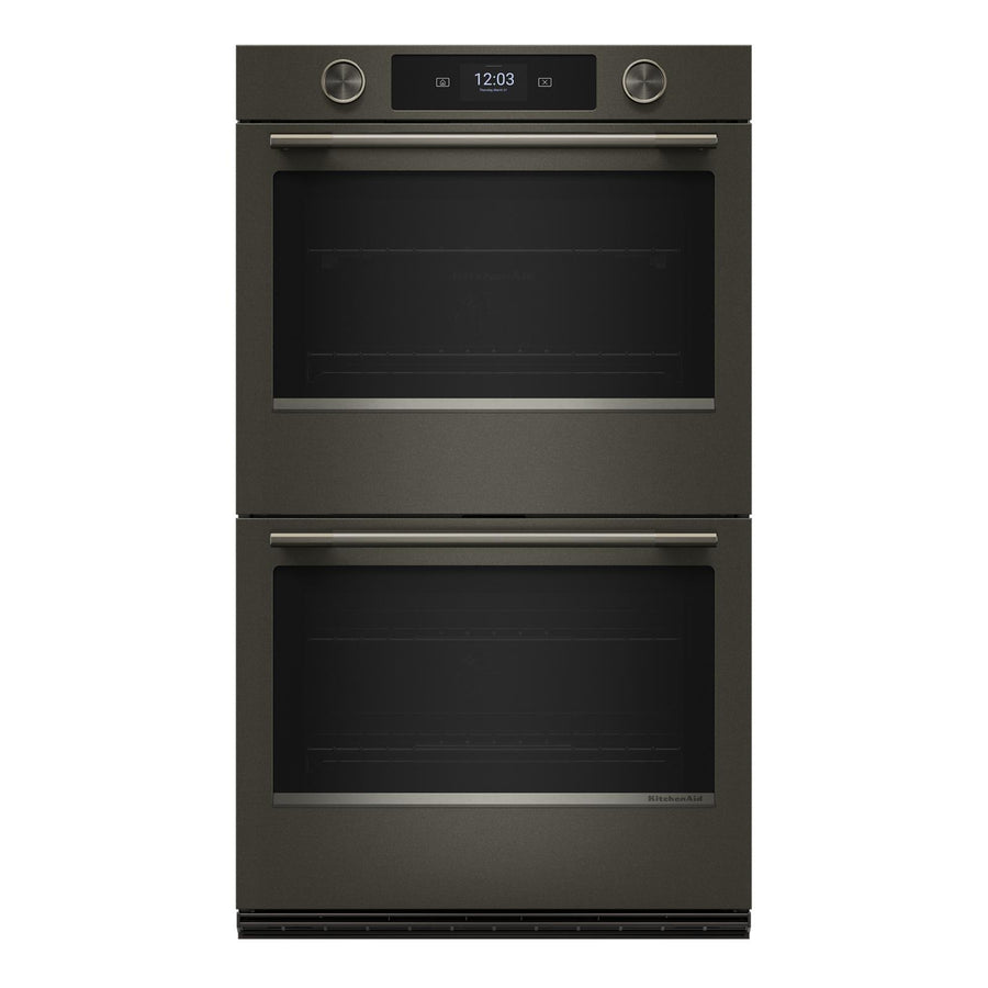 KitchenAid Black Ore 30" Double Wall Oven (10 Cu. Ft) - KOED730SBE