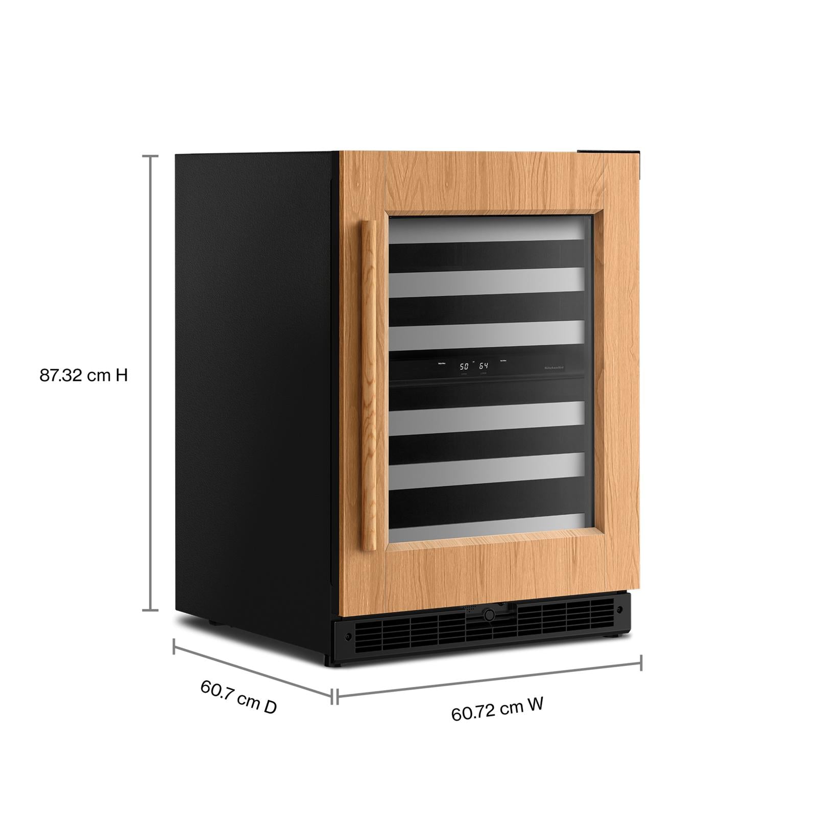 KitchenAid 24" 5.0 Cu. Ft. Panel-Ready Undercounter Refrigerator - KUWR324SPA