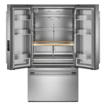 KitchenAid 36" 31 Cu. Ft. PrintShield Stainless Steel French Door Refrigerator - KRFF336SPS
