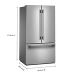 KitchenAid 36" 31 Cu. Ft. PrintShield Stainless Steel French Door Refrigerator - KRFF336SPS