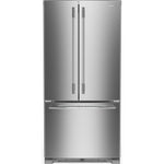 KitchenAid 33" 22.0 Cu. Ft. PrintShield Stainless Steel Standard Depth French Door Refrigerator - KRFF333SPS