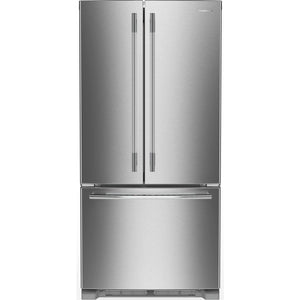 KitchenAid Réfrigérateur 22,0 pi³ de 33po avec porte à deux battants acier inoxydable PrintShield™ – KRFF333SPS