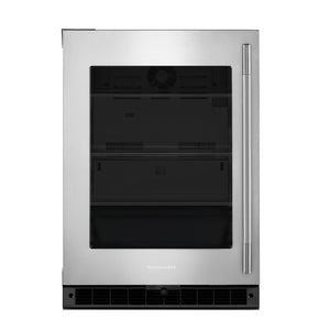 KitchenAid Réfrigérateur 5,2 pi³ sous le comptoir acier inoxydable avec caisson noir – KURL324SSB