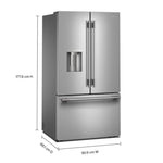 KitchenAid 36" 30 Cu. Ft. PrintShield Stainless Steel French Door Refrigerator - KRFF436SPS