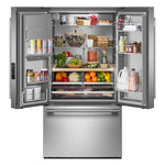 KitchenAid 36" 30 Cu. Ft. PrintShield Stainless Steel French Door Refrigerator - KRFF436SPS