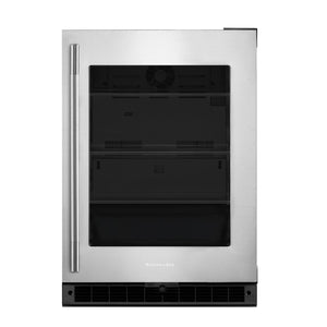 KitchenAid Réfrigérateur 5,2 pi³ sous le comptoir acier inoxydable avec caisson noir – KURR324SSB