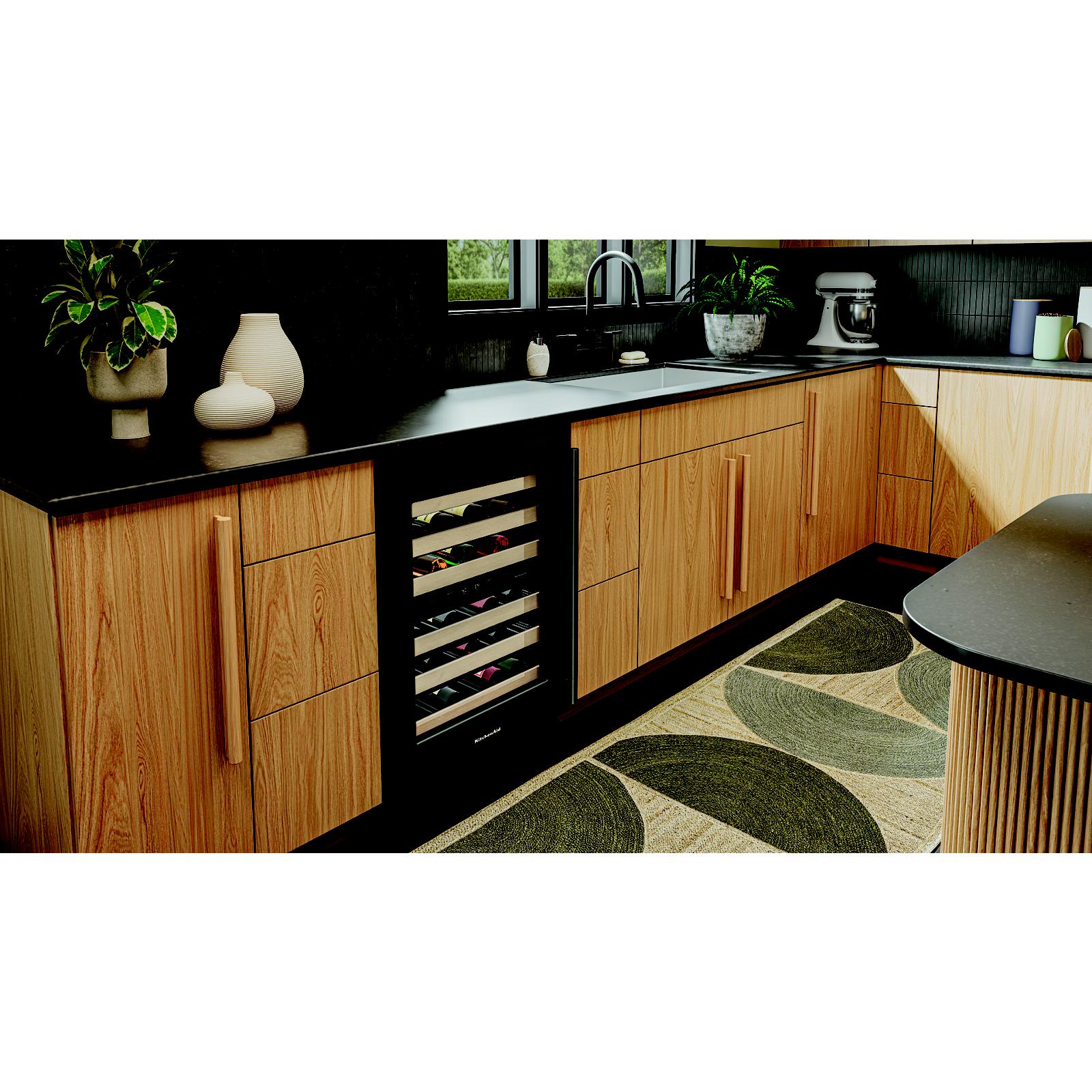 KitchenAid 24" 5.0 Cu. Ft. Black Ore Undercounter Refrigerator - KUWL524SBE