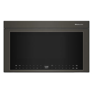 KitchenAid Four micro-ondes 1,1 pi cu avec hotte intégrée à convection minerai noir YKMMF530PBE