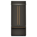 KitchenAid 36" 20.8 Cu. Ft. Black Ore Built-In French Door Refrigerator - KBFN536SBE
