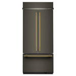 KitchenAid 36" 20.8 Cu. Ft. Black Ore Built-In French Door Refrigerator - KBFN536SBE