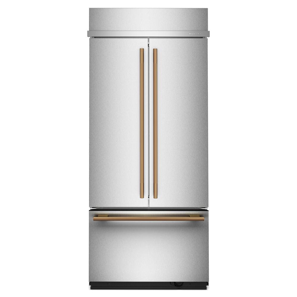 KitchenAid 36" 20.8 Cu. Ft. PrintShield Stainless Steel Built-In French Door Refrigerator - KBFN536SPS