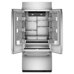 KitchenAid 36" 20.8 Cu. Ft. PrintShield Stainless Steel Built-In French Door Refrigerator - KBFN536SPS
