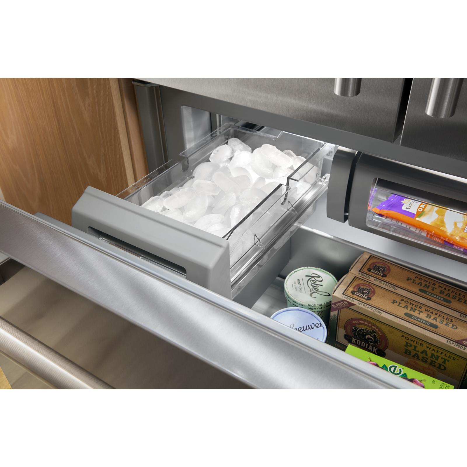 KitchenAid 36" 20.8 Cu. Ft. PrintShield Stainless Steel Built-In French Door Refrigerator - KBFN536SPS